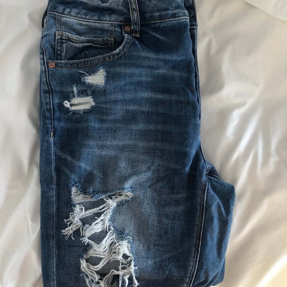 Ripped mom jeans